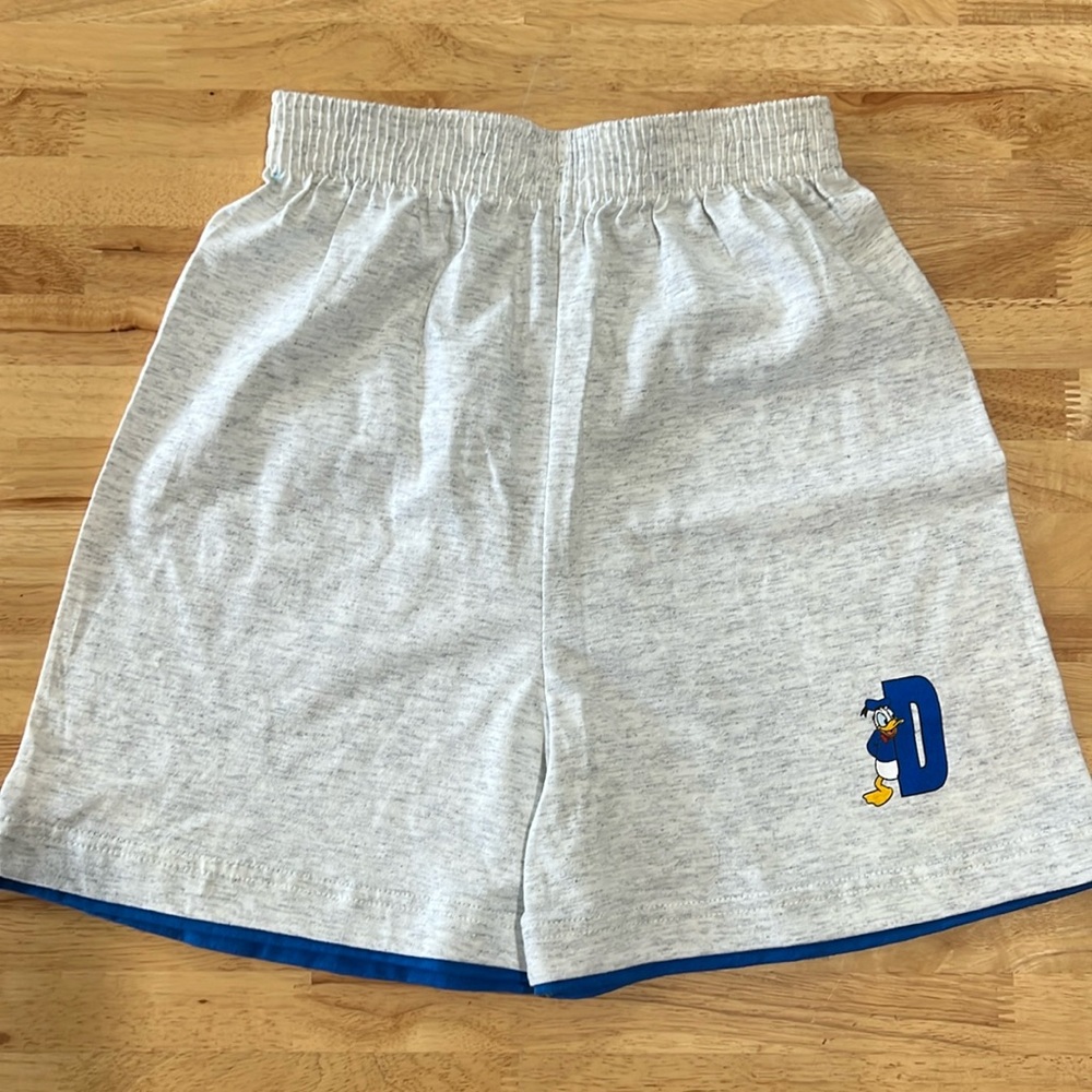 Disney Kids Donald Vintage 90s Elastic Waist Shorts 12/14